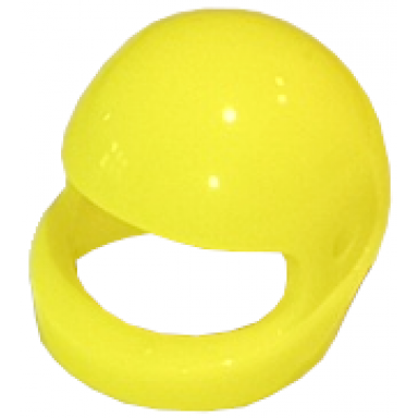 neon yellow minifigure headgear helmet motorcycle standard