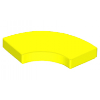 neon yellow tile round corner 2 x 2 macaroni
