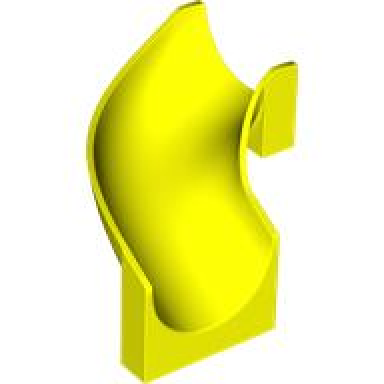 neon yellow slide playground 6 x 6 x 6 curved 90 degrees