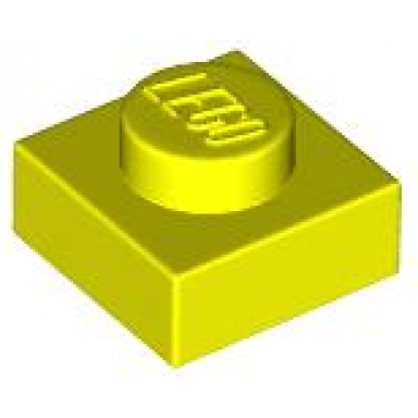 neon yellow plate 1 x 1