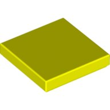 neon yellow tile 2 x 2