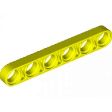 neon yellow technic liftarm thin 1 x 6