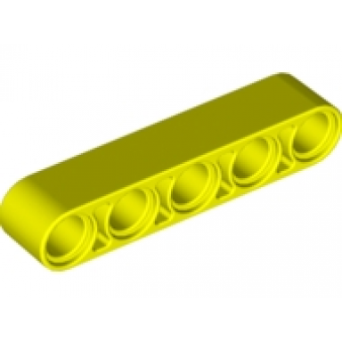 neon yellow technic liftarm thick 1 x 5