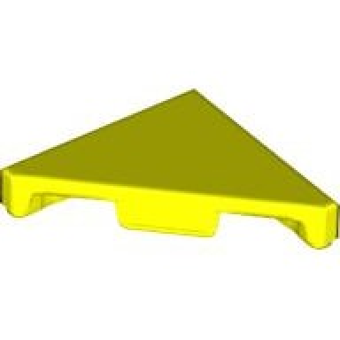 neon yellow tile modified 2 x 2 triangular