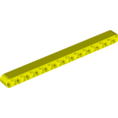 neon yellow technic liftarm thick 1 x 13