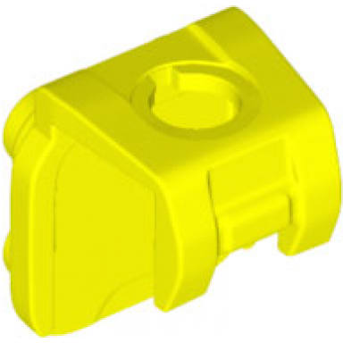 neon yellow minifigure neck bracket with 4 back studs and front harness