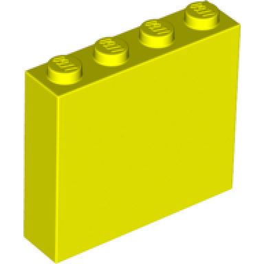neon yellow brick 1 x 4 x 3