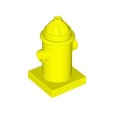 neon yellow duplo fire hydrant