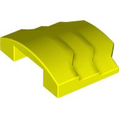 neon yellow wedge 4 x 3 stepped no studs