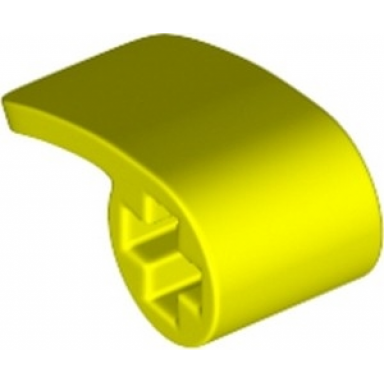 neon yellow technic panel curved 2 x 1 x 1