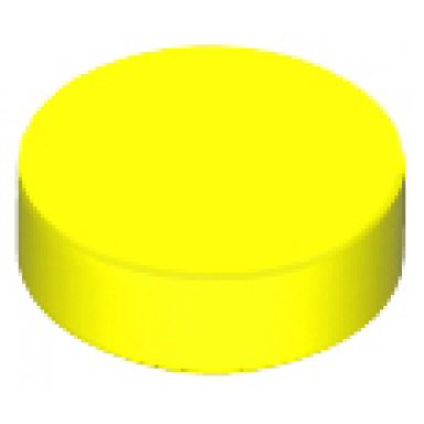 neon yellow tile round 1 x 1