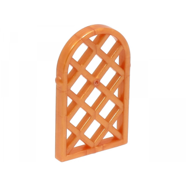 reddish gold pane for window 1 x 2 x 2 2 3 lattice diamond with rounded top