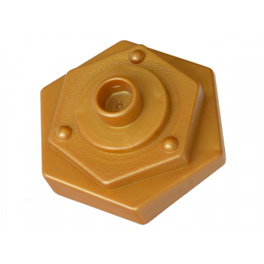 reddish gold duplo weight hexagonal with stud
