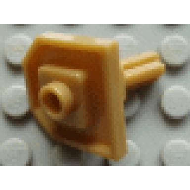 reddish gold large figure shield holder with axle