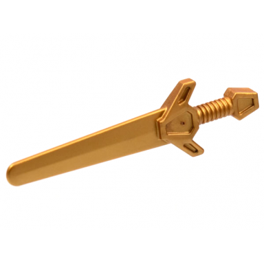 reddish gold minifigure weapon sword greatsword angular