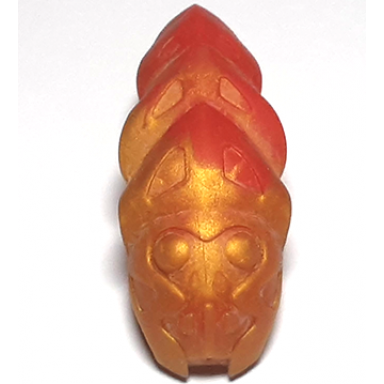 reddish gold bionicle rahkshi kraata stage 2 with marbled pattern list head color describe the rest