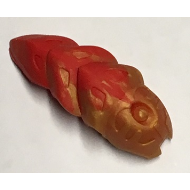 reddish gold bionicle rahkshi kraata stage 3 with marbled pattern list head color describe the rest