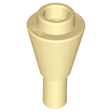 tan cone 1 x 1 inverted with bar