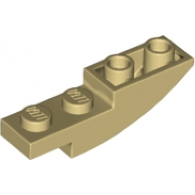 tan slope curved 4 x 1 inverted
