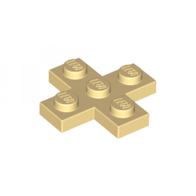 tan plate modified 3 x 3 cross