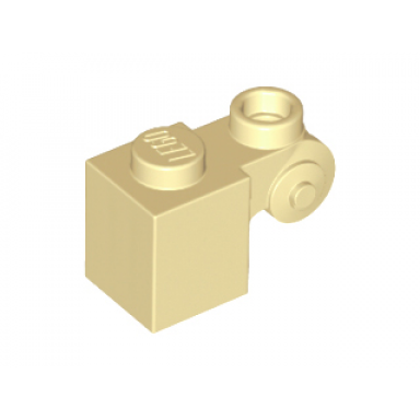tan brick modified 1 x 1 with scroll with hollow stud