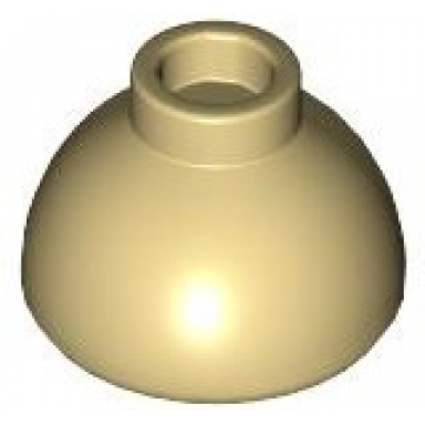 tan brick round 1 1 2 x 1 1 2 x 2 3 dome top