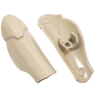 tan large figure armor leg shin guard with ball joint socket