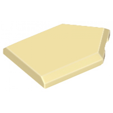 tan tile modified 2 x 3 pentagonal