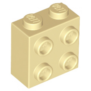 tan brick modified 1 x 2 x 1 2 3 with studs on side
