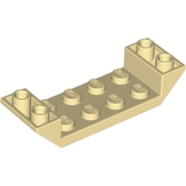 tan slope inverted 45 6 x 2 double with 2 x 4 cutout