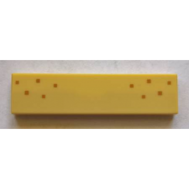 tan tile 1 x 4 with 10 small medium nougat squares freckles pattern brickheadz anna lower face