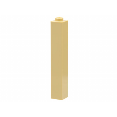 tan brick 1 x 1 x 5 - hollow stud