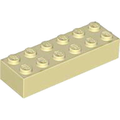 tan brick 2 x 6