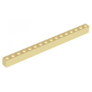 tan brick 1 x 16