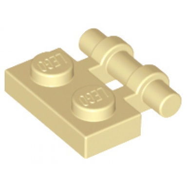 tan plate modified 1 x 2 with bar handle on side - free ends