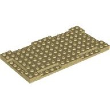 tan brick modified 8 x 16 x 2 3 with 1 x 4 indentations