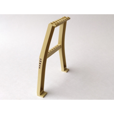 support crane stand double with black arrow and 10 max pattern on right side sticker - set 7637