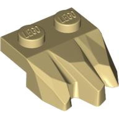 tan plate modified 1 x 2 with 3 claws rock fingers