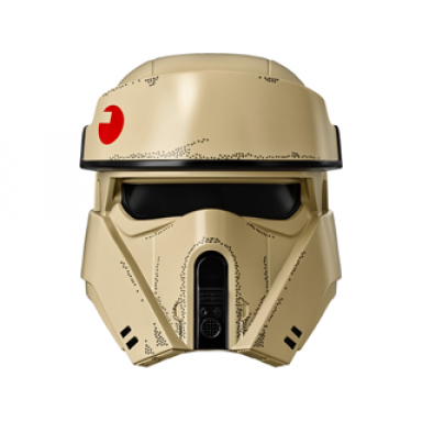 tan large figure head modified sw shoretrooper with black core and weathered gray scratches pattern