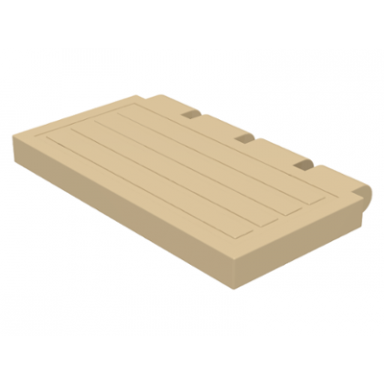 tan hinge train gate 2 x 4