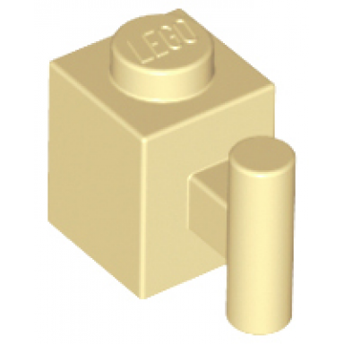 tan brick modified 1 x 1 with bar handle