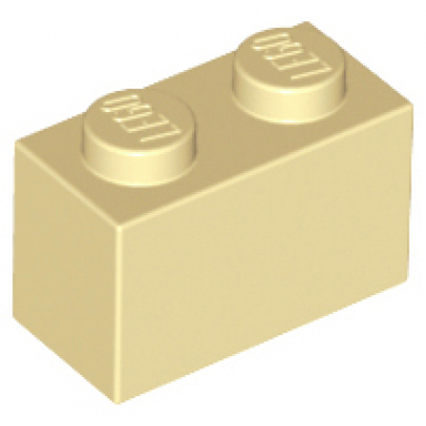 tan brick 1 x 2