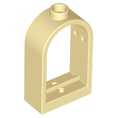 tan window 1 x 2 x 2 2 3 with rounded top