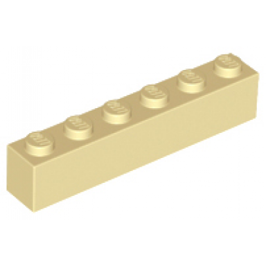 tan brick 1 x 6