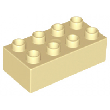 tan duplo brick 2 x 4