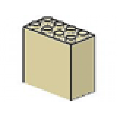 tan brick 2 x 4 x 3