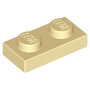 tan plate 1 x 2
