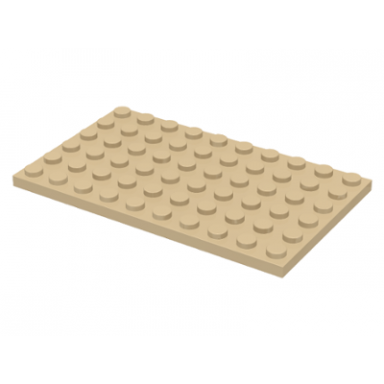 tan plate 6 x 10
