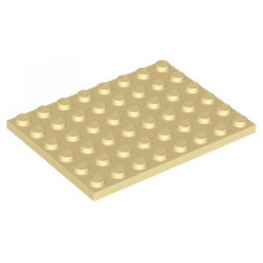 tan plate 6 x 8