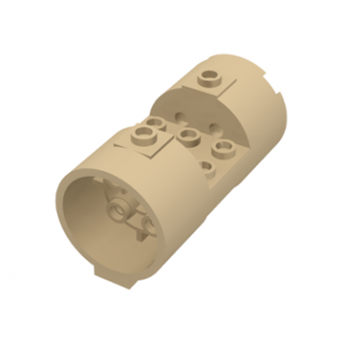 tan cylinder 3 x 6 x 2 2 3 horizontal - round connections between interior studs